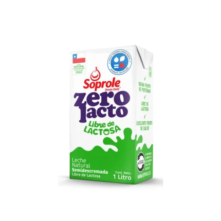 Leche Semidescremada Zerolacto Soprole 1 L
